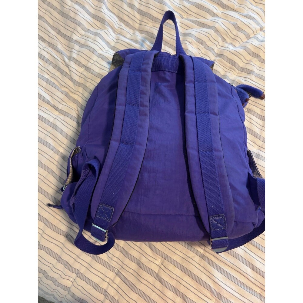 Kipling Joetsu Backpack With Monkey In French Blue - image 4